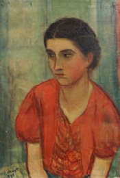 Marie - huile sur toile - 55 x 46 cm - 1938 (coll. Max Boissonnet)